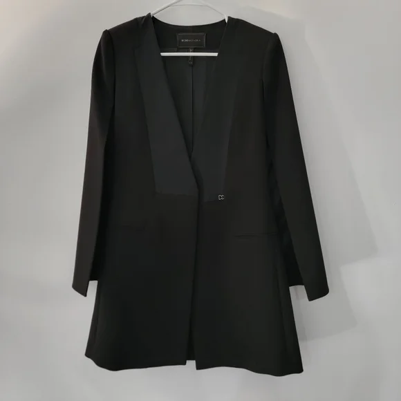 XXS BCBG Maxazria Black Cape Vest/Blazer - Picture 4 of 5